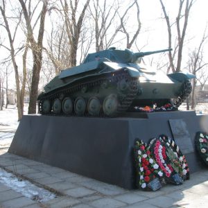 Танк Т-70 первым с боем ворвавшийся в г. Калач-на-Дону (1)