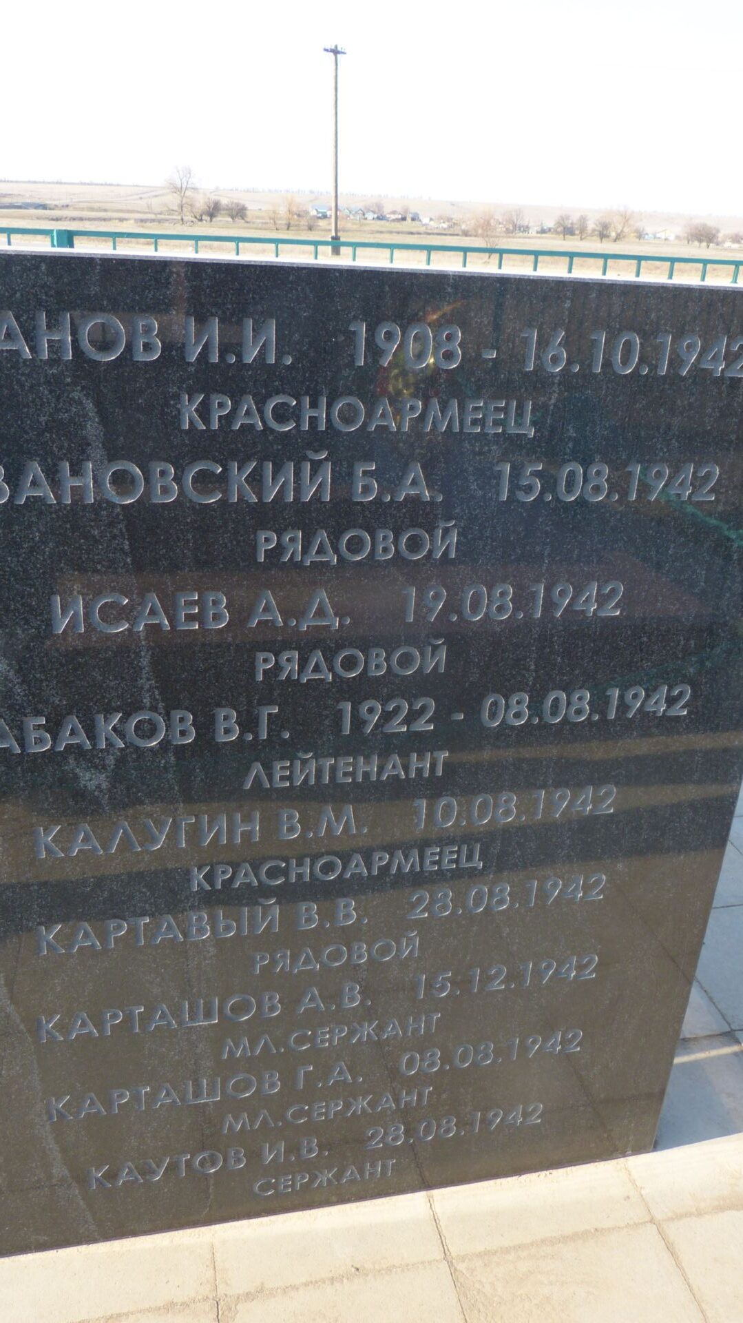 Братская могила участников гражданской войны и советских воинов, погибших в период Сталинградской битвы, Калачевский район, п. Степной (9)