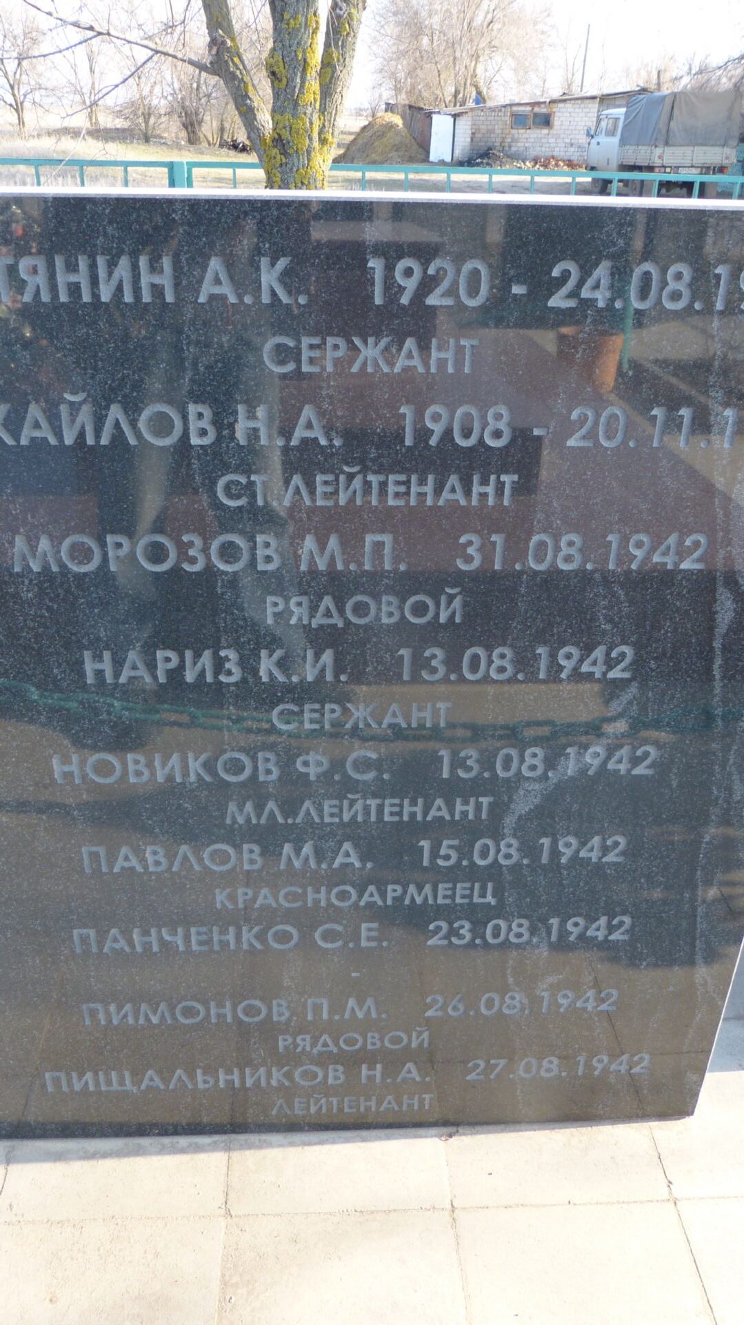 Братская могила участников гражданской войны и советских воинов, погибших в период Сталинградской битвы, Калачевский район, п. Степной (12)