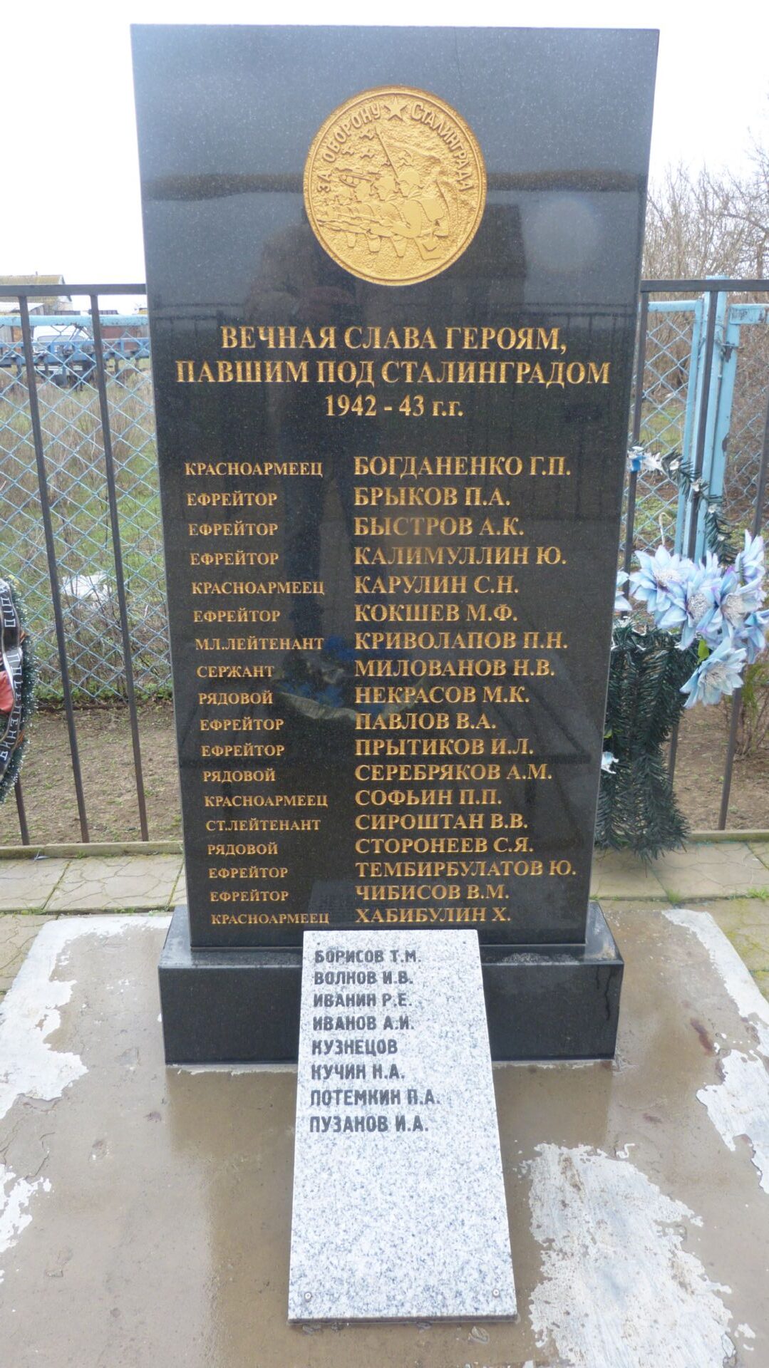Братская могила участников гражданской войны и советских воинов, погибших в период Сталинградской битвы, Дубовский район, х. Бойкие Дворики (3)