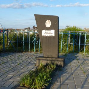 Могила старшего политрука Д.В. Паршина, погибшего в борьбе с фашистами в период Сталинградской битвы, Суровикинский район, х. Савинский (1)