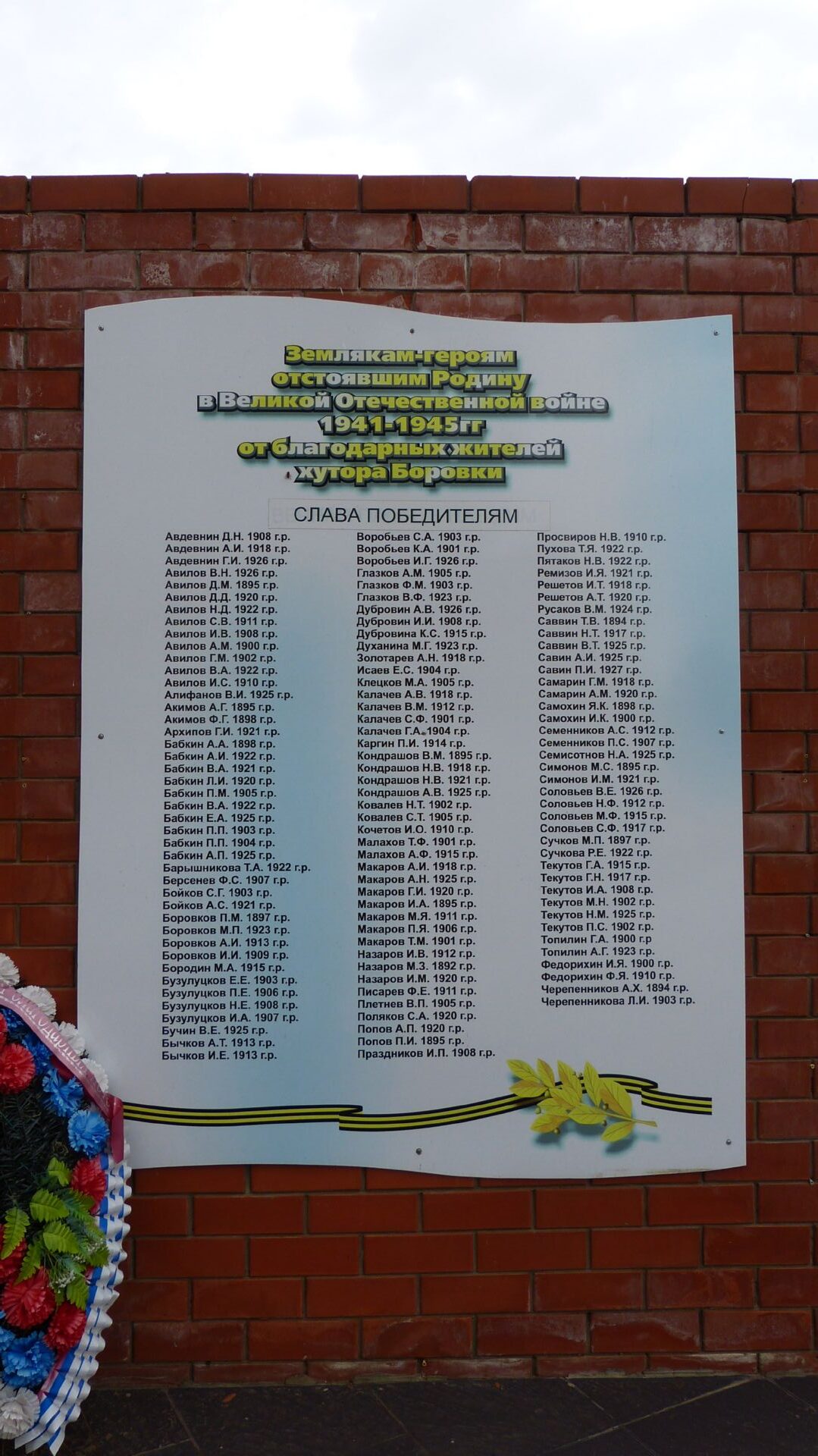 Братская могила советских воинов, погибших в период Сталинградской битвы,Иловлинский район, х. Авилов, центр (3)